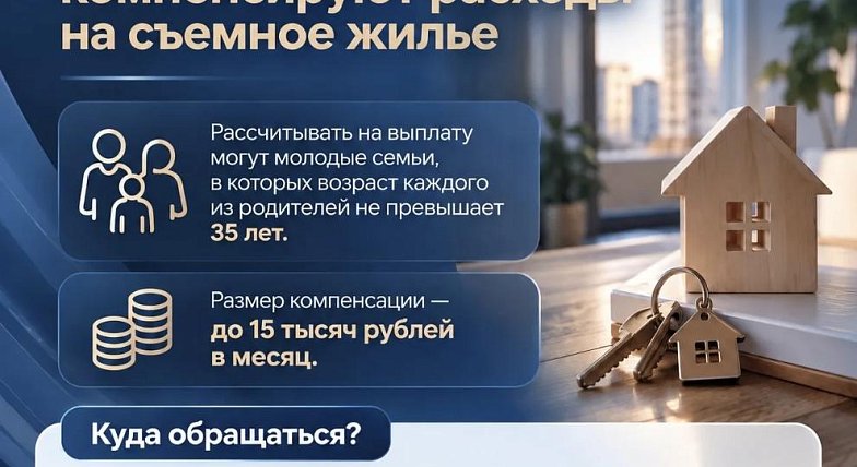 Молодым семьям Саратовской области компенсируют расходы на съемное жилье
