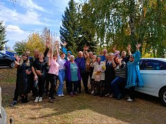 Жительница села Новосельское Аганета Майер отметила 90-летний юбилей