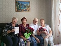 В Кистендее 50-летие совместной жизни отметили супруги Ильины