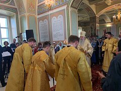 Владыка Варсонофий совершил Божественную литургию в Малиновке 