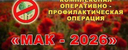 В регионе стартовал третий этап оперативно-профилактической операции «Мак - 2026»