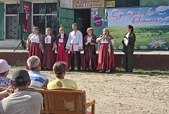 Над Ольшанкой звучали песни о Родине