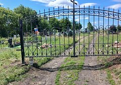 В селе Кистендей привели в порядок кладбище и подъезд к нему