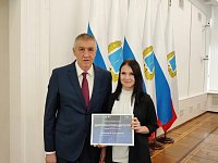 Екатерина Зубкова стала победителем регионального конкурса "Студент года"