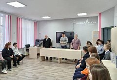 В Росташах прошла встреча школьников с участником спецоперации