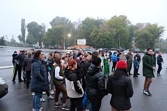 Проводы по мобилизации прошли на центральной площади Аркадака