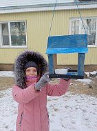 У школьников городской школы № 2 набирает обороты экологическая акция «Птицы – наши друзья»