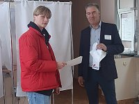 Студент Никита Волков голосует впервые