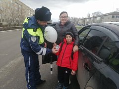 Сотрудники аркадакской Госавтоинспекции поздравили женщин-водителей с Днём матери