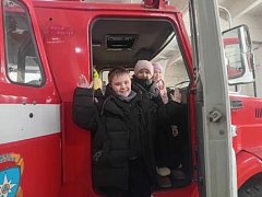 Маленькие жители Аркадака прикоснулись к профессии пожарных