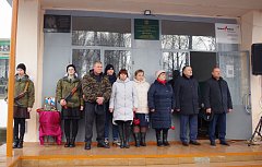 На здании Краснознаменской школы открыли мемориальную доску герою спецоперации  Марютину Игорю 