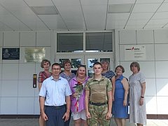 В городской школе №3 состоялась встреча с участником СВО Даниилом Юриным