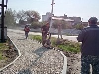 Жители Аркадака будут ходить  по новой пешеходной дорожке