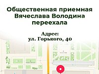 Общественная приемная Вячеслава Володина вернулась в здание областной библиотеки по адресу Горького, 40