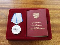 Участник СВО из Саратова награжден медалью «За отвагу»