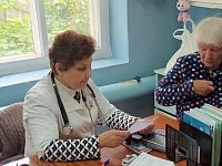 Мобильная бригада медиков провела профилактический осмотр жителей села Ольшанки