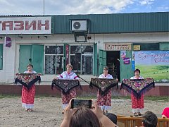 Над Ольшанкой звучали песни о Родине