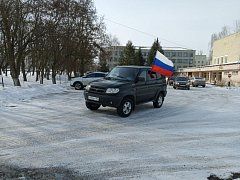 Автопробег в Аркадаке был посвящён десятилетию «Крымской весны»