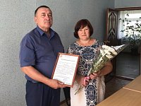Светлане Гоголевой из Чиганака вручили благодарственное письмо за сына -участника СВО
