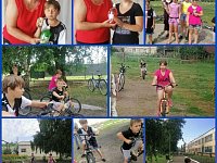 Детская велоэстафета прошла в селе Новосельское