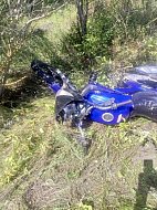 Мотоциклист слетел в кювет под селом Подгорное