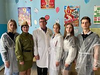 Студенты медколледжа  провели памятную акцию в Летяжевском санатории  