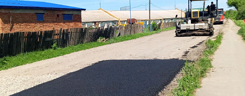 В Кистендее ремонтируется участок дороги в селе