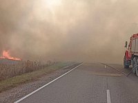 Пожарные отстояли от огня несколько сёл в Аркадакском районе 