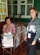 Аркадакцы голосуют на дому