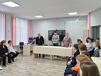 В Росташах прошла встреча школьников с участником спецоперации