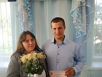 В отделе ЗАГС по Аркадакскому району мобилизованный и его невеста заключили брак