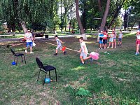 В Аркадакском горпарке для детей провели подвижные игры