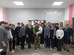 Росташовские школьники встретились с участником специальной военной операции