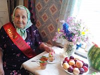 Жительница села Подгорное Любовь Васильевна Долевец отметила своё 95-летие