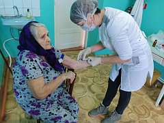 В селе Малиновка побывали специалисты районной больницы и районного социального учреждения