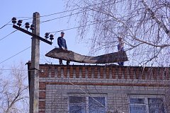 В Аркадакском Доме детского творчества начался ремонт крыши