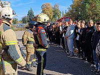 В Аркадакском техникуме прошли пожарно-тренировочные учения