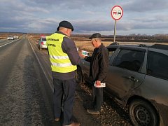 В Аркадакском районе сотрудники Госавтоинспекции провели с водителями беседы на трассе