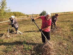 В Семёновке убрали территорию сельского кладбища