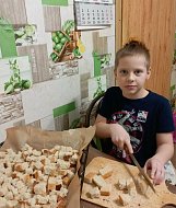 Аркадакские дети заготовили сухарики для бойцов, выполняющих воинский долг в зоне СВО