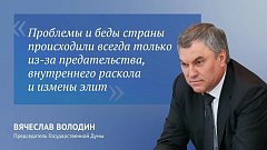 Вячеслав Володин: "В этой ситуации необходимо ещё больше сплотиться и сделать всё для победы"