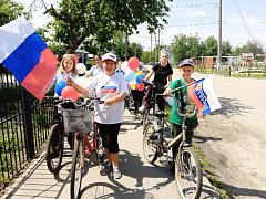 Велопробег в честь Дня России прошёл в Аркадаке