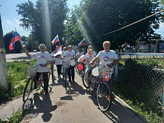 В Аркадаке провели велопробег, посвящённый Дню России