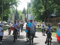 В Аркадаке состоялся велопробег «Россия, вперед!», посвященный Дню России