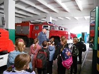 В Аркадаке школьники побывали в гостях у пожарных
