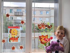 Аркадакцы участвуют во Всероссийской акции «Окна Победы»