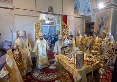 Владыка Варсонофий совершил Божественную литургию в Малиновке 