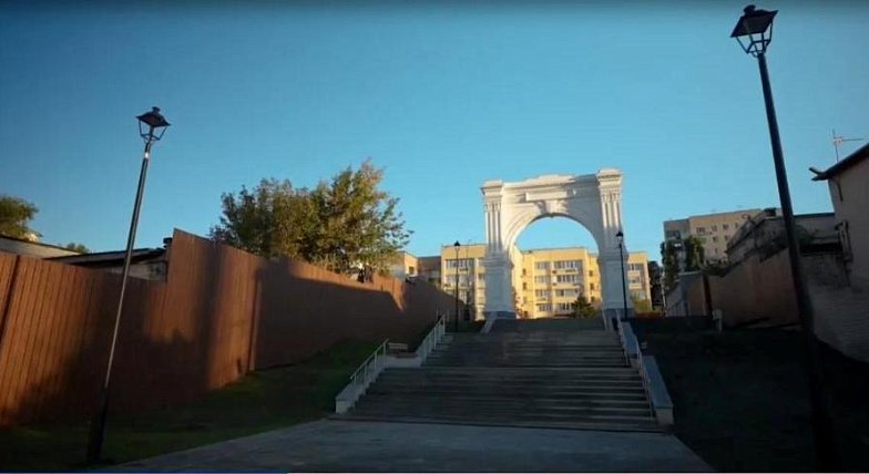 Новый спуск к Волге от Триумфальной арки открыт для саратовцев  